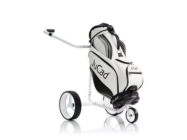 JuCad Carbon Travel Bianco SV 2.0 Golftrolley Elektrisch Jucad Golf