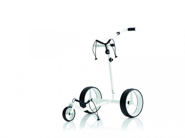 JuCad Carbon Travel Bianco SV 2.0 Golftrolley Elektrisch Jucad Golf