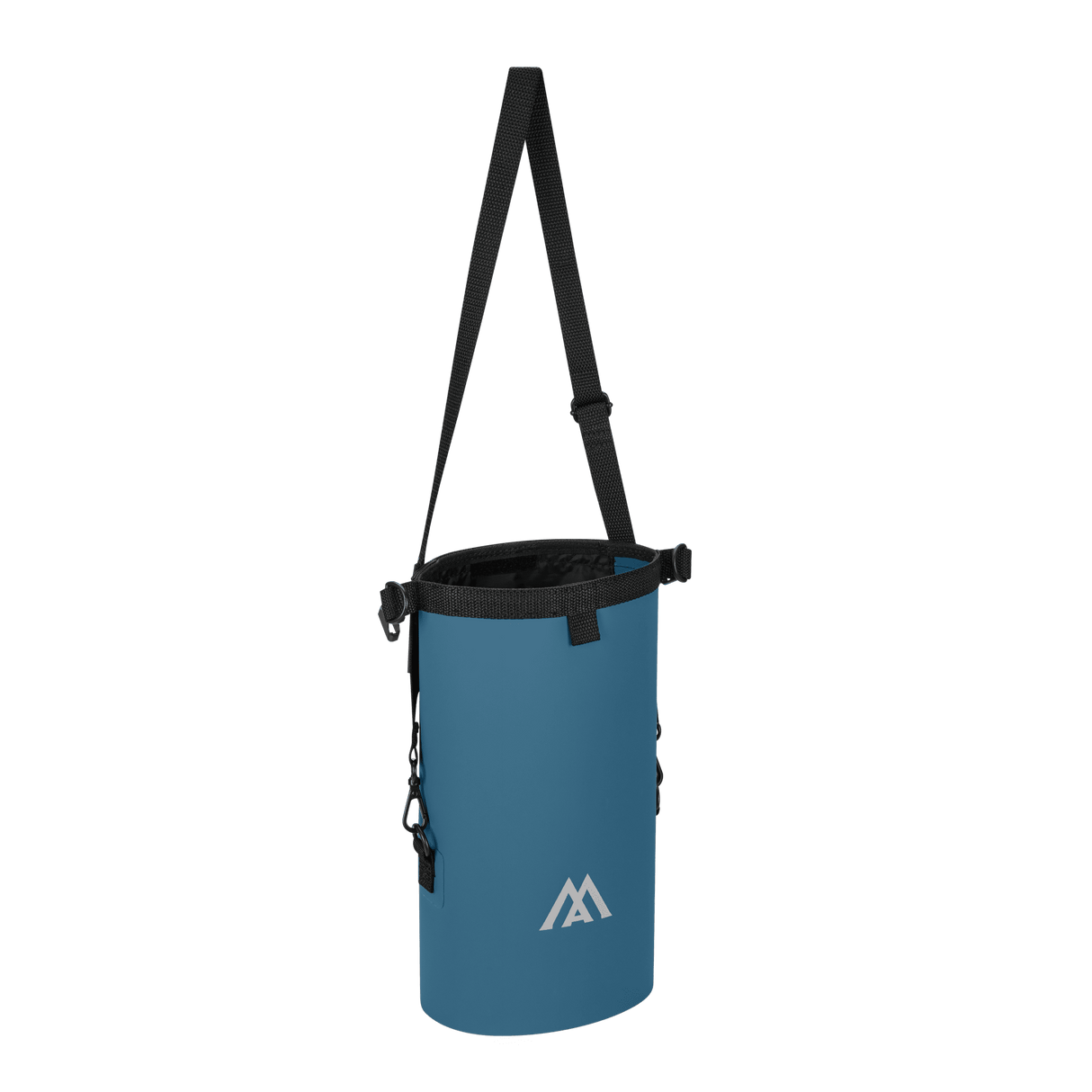 Blauer Big Max Aqua Dry Bag Packsack mit verstellbarem Schultergurt und Rollverschluss.