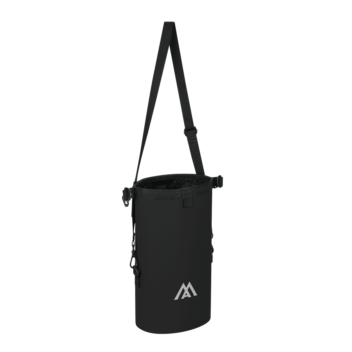 Schwarzer Big Max Aqua Dry Packsack mit verstellbarem Schultergurt und rollbarem Verschluss.