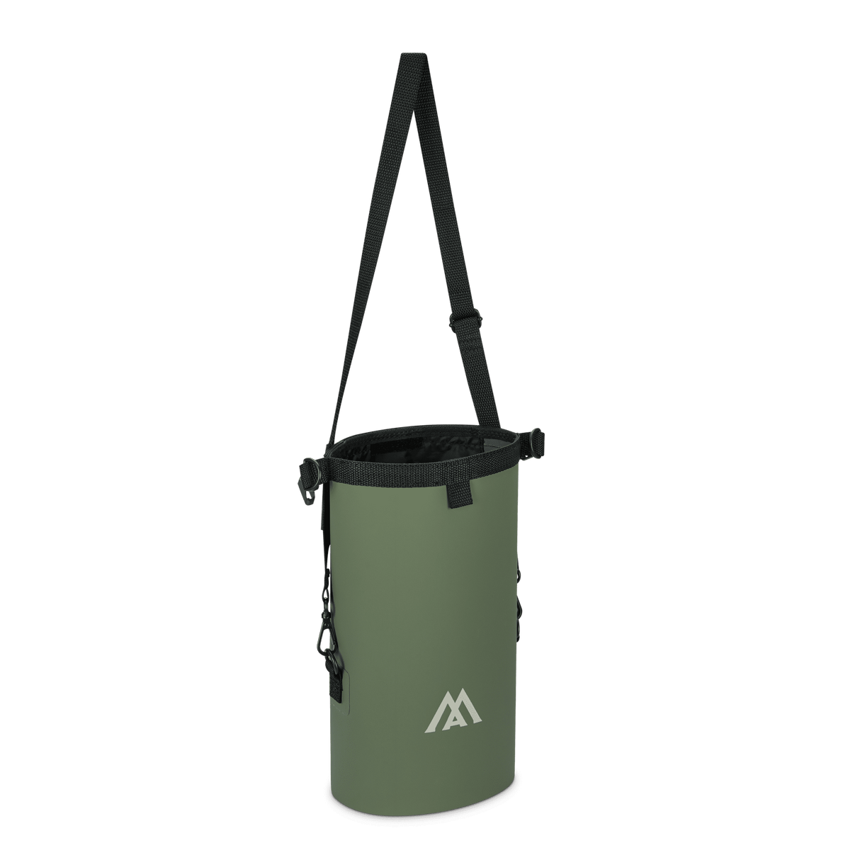 Olivgrüner Big Max Aqua Dry Packsack mit längenverstellbarem Schultergurt und weißem Logo.