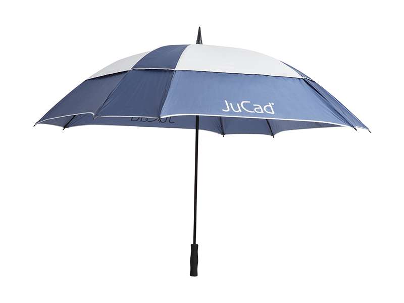 JuCad Schirm Windproof ohne Schirmstift Jucad Golf Blau-Silber