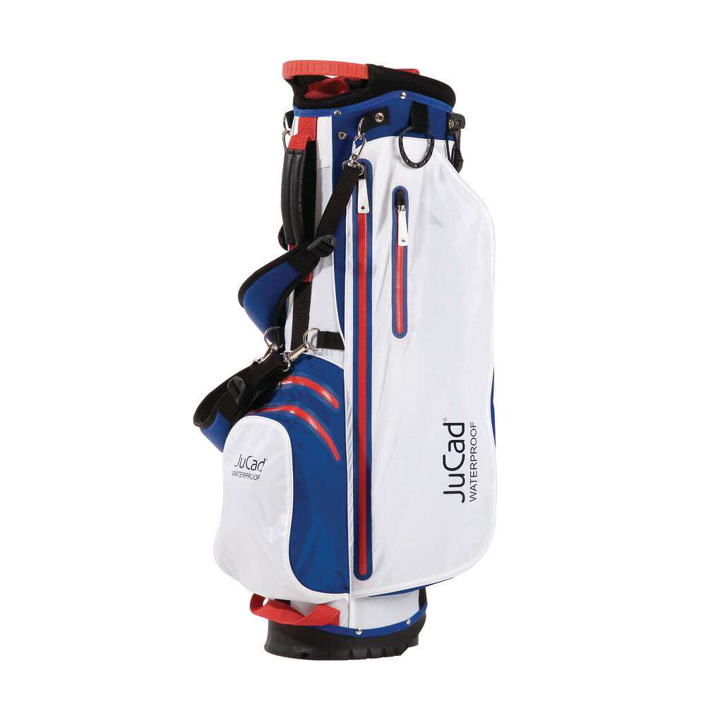 JuCad 2 in 1 Waterproof Hybrid Golfbag Carrybag Jucad Golf blau-weiß-rot Arial rot