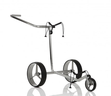 JuCad Carbon Dreirädrig - Silber/Schwarz Golftrolley Jucad Golf
