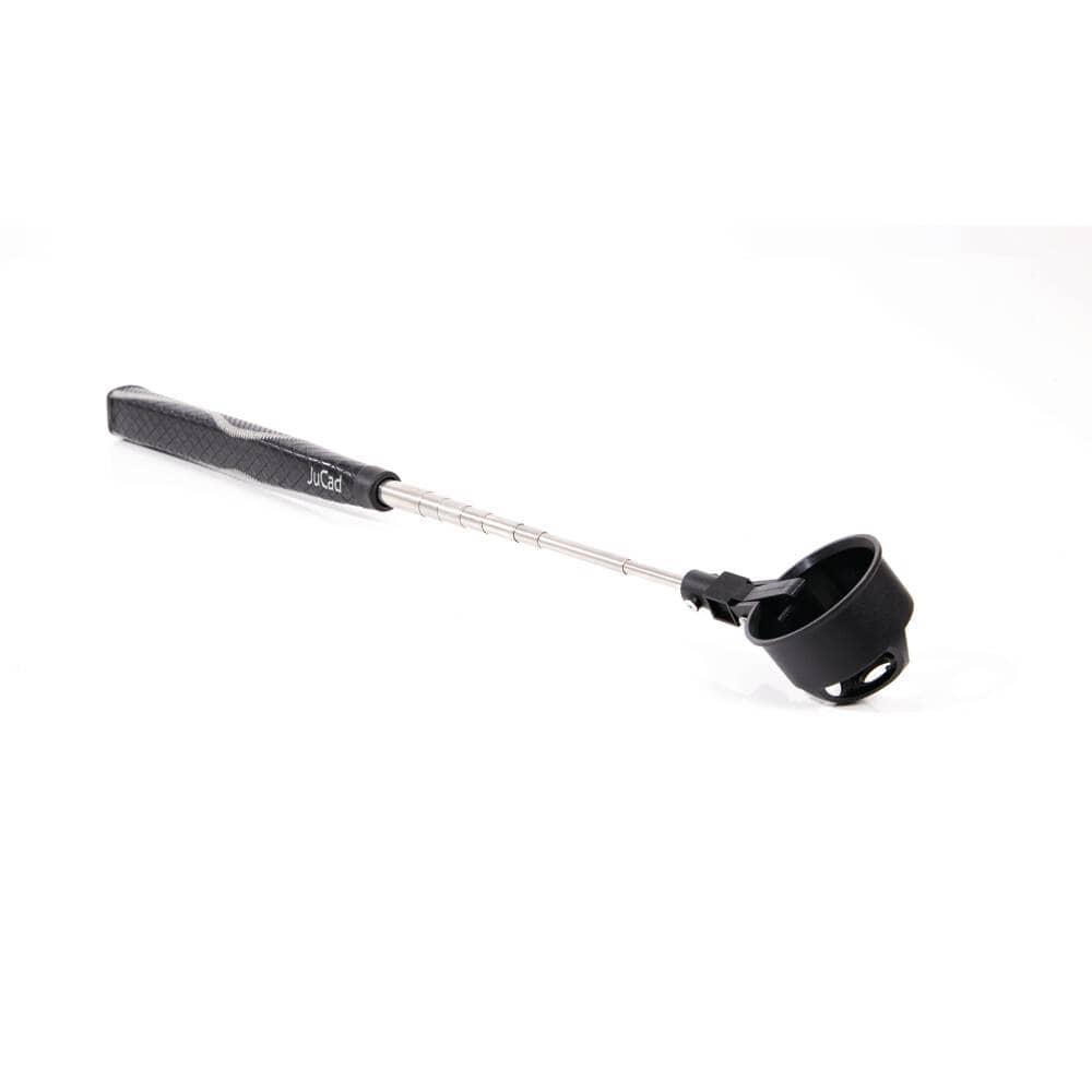 Jucad Teleskop Ballangel mit schwarzem Griff und klappbarem Alu-Greifkopf.