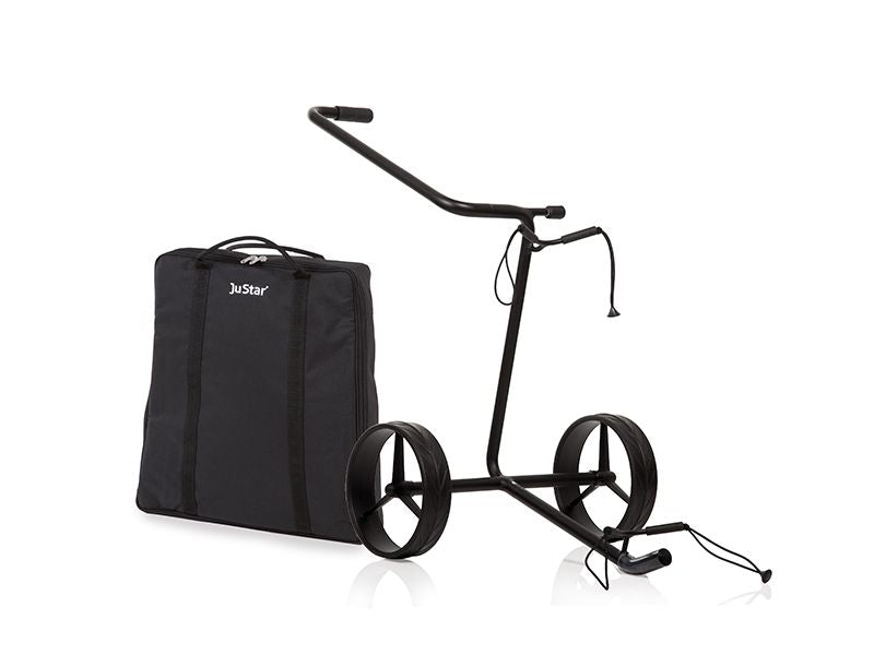 JuStar BLACK manuell 2-Rad Golftrolley