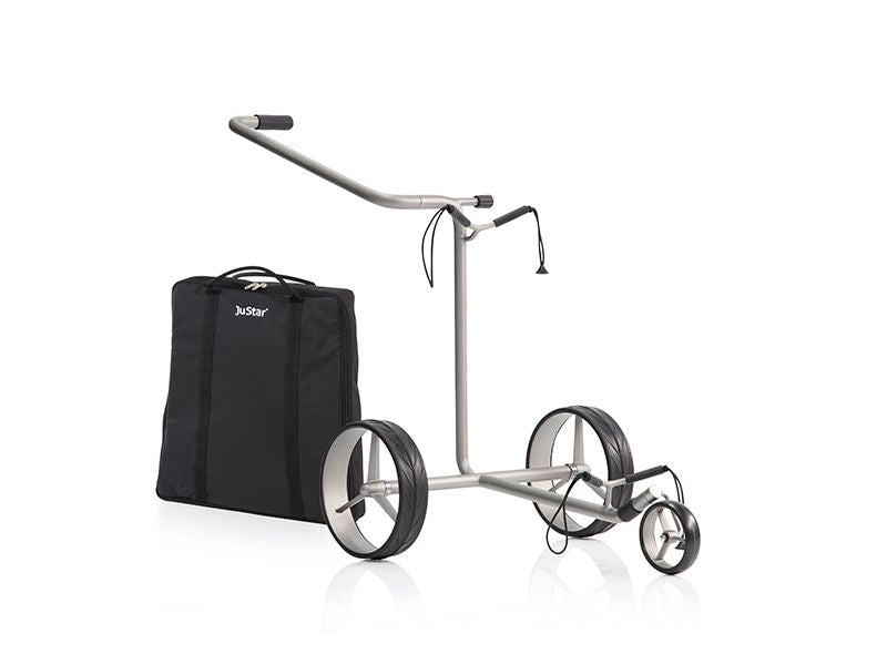 JuStar SILVER 3-wheel manual golf trolley
