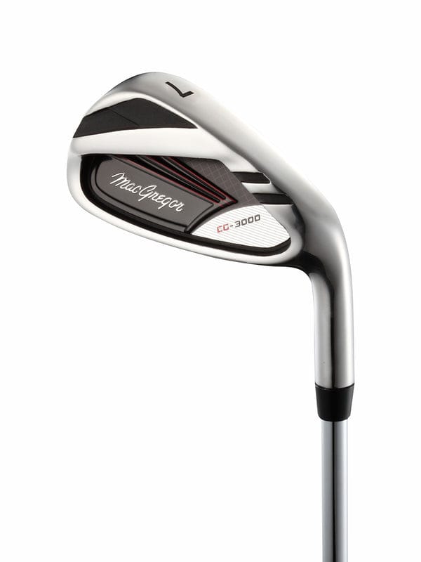 MacGregor CG3000 Herren-Golfschläger Eisen in Graphit mit schwarzem und silbernem Design.