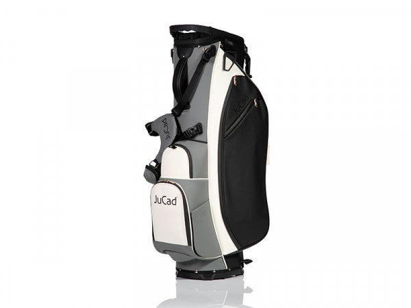 JuCad 2 in 1 First Class Hybrid Golfbag Cartbags Jucad Golf Schwarz-Grau-Weiß