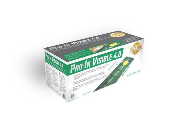 Pro-In Visible 4.0 Putting Matte in Weiß und Grün mit Zielloch und Scoreanzeige, verpackt.