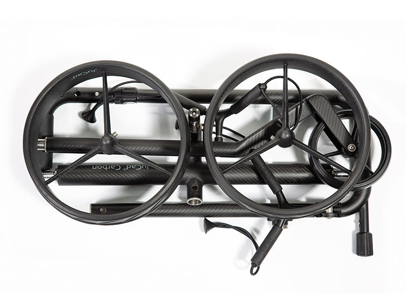 JuCad Carbon Travel Nero SV 2.0 Elektrotrolley (Inkl. Zubehör) Golftrolley Elektrisch Jucad Golf