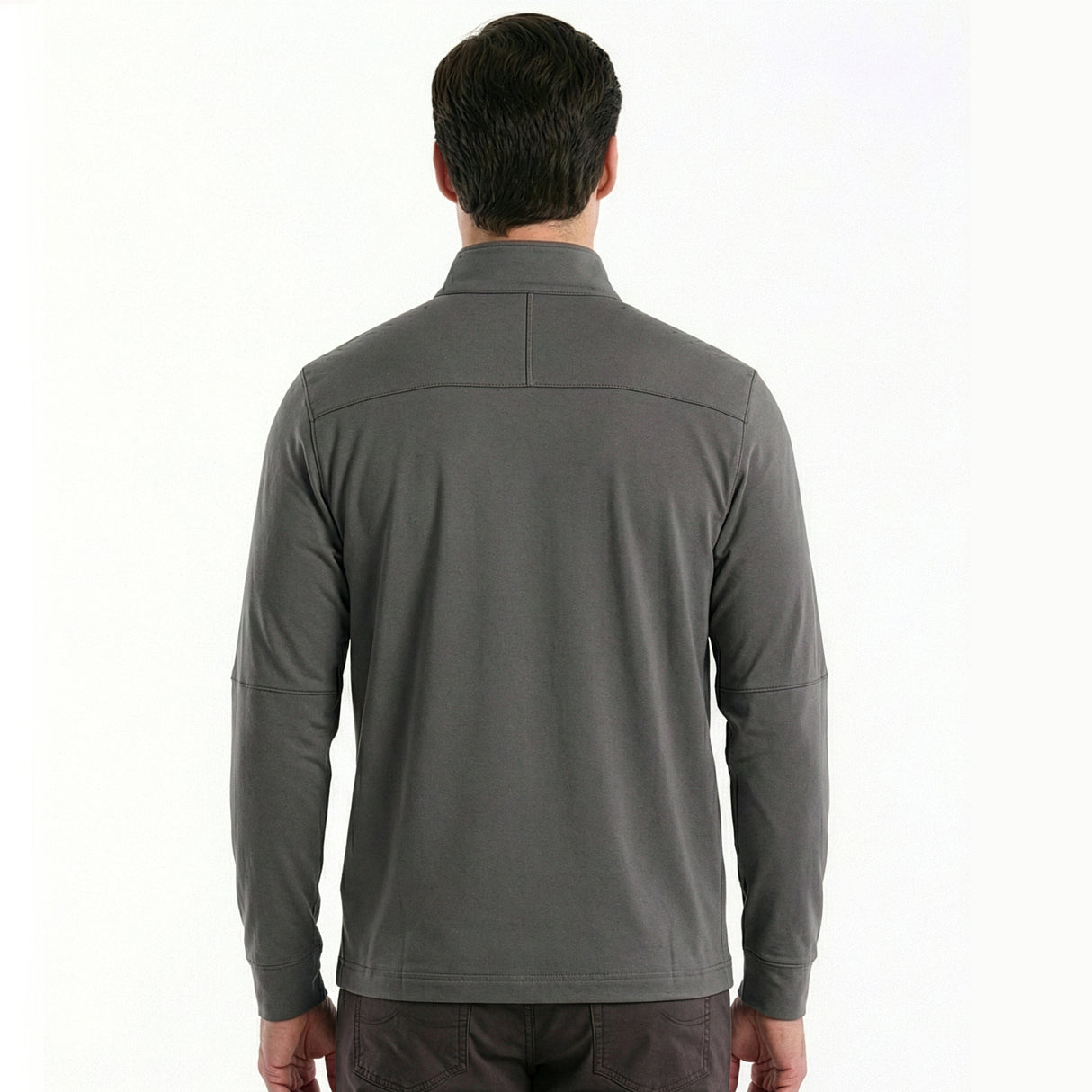 Pull homme Original Penguin Mixed Media à fermeture éclair 1/4