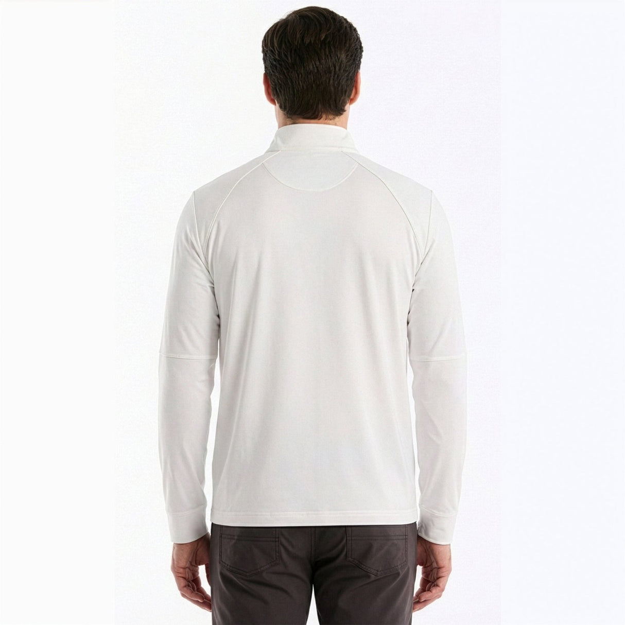 Pull homme Original Penguin Mixed Media à fermeture éclair 1/4