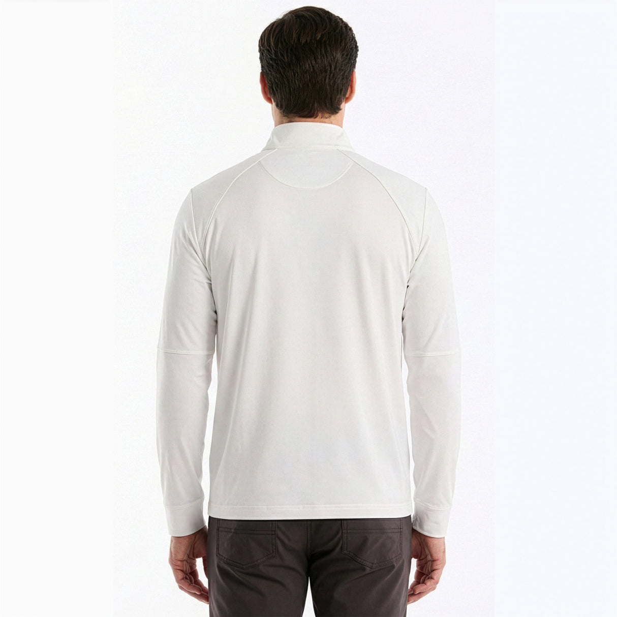 Pull homme Original Penguin Mixed Media à fermeture éclair 1/4