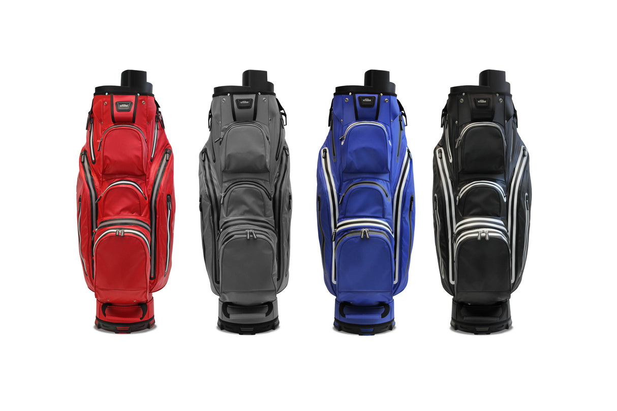 Orga 105 Dry M 2-farbiges wasserdichtes Leichtbau-Bag, 105 cm mit Orga Top Cartbags PG-Powergolf