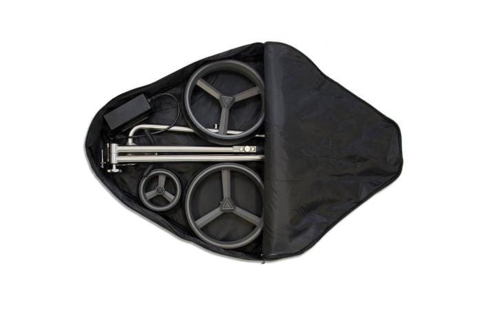 "Vorführmodell" Challenger Flat Steel Golftrolley Elektrisch PG-Powergolf