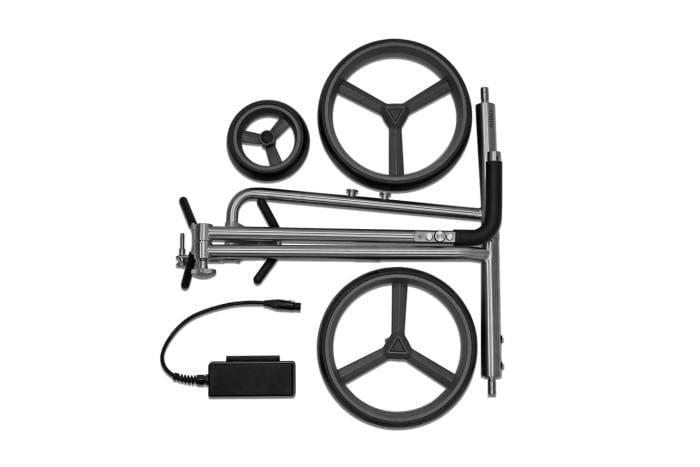 "Vorführmodell" Challenger Flat Steel Golftrolley Elektrisch PG-Powergolf