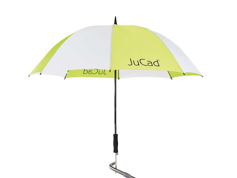 JuCad Teleskop-Golfschirm mit Schirmstift Jucad Golf Weiß-Grün