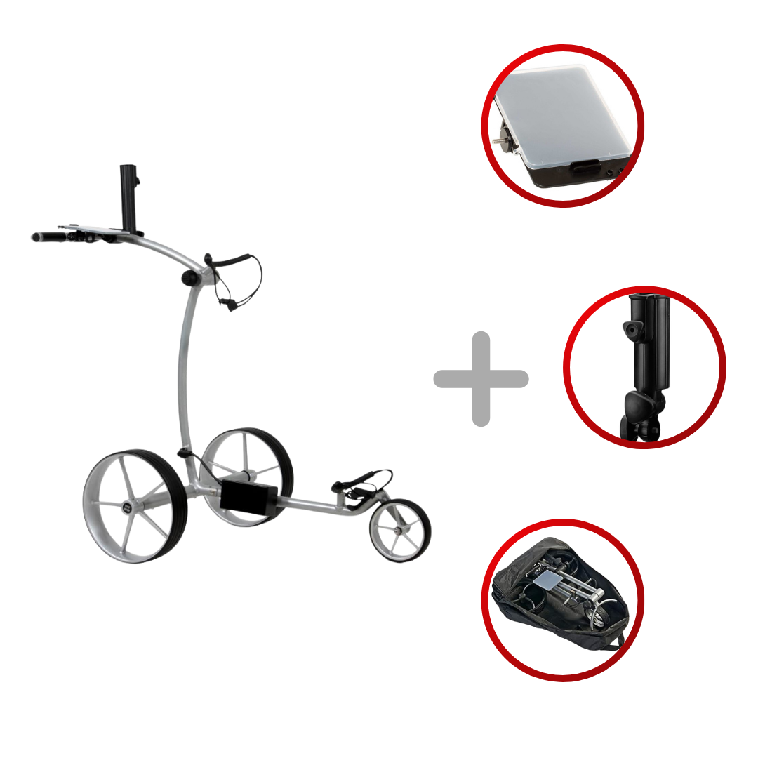 Tour Made RT-670S - Silber Golftrolley Elektrisch Tourmade Silber