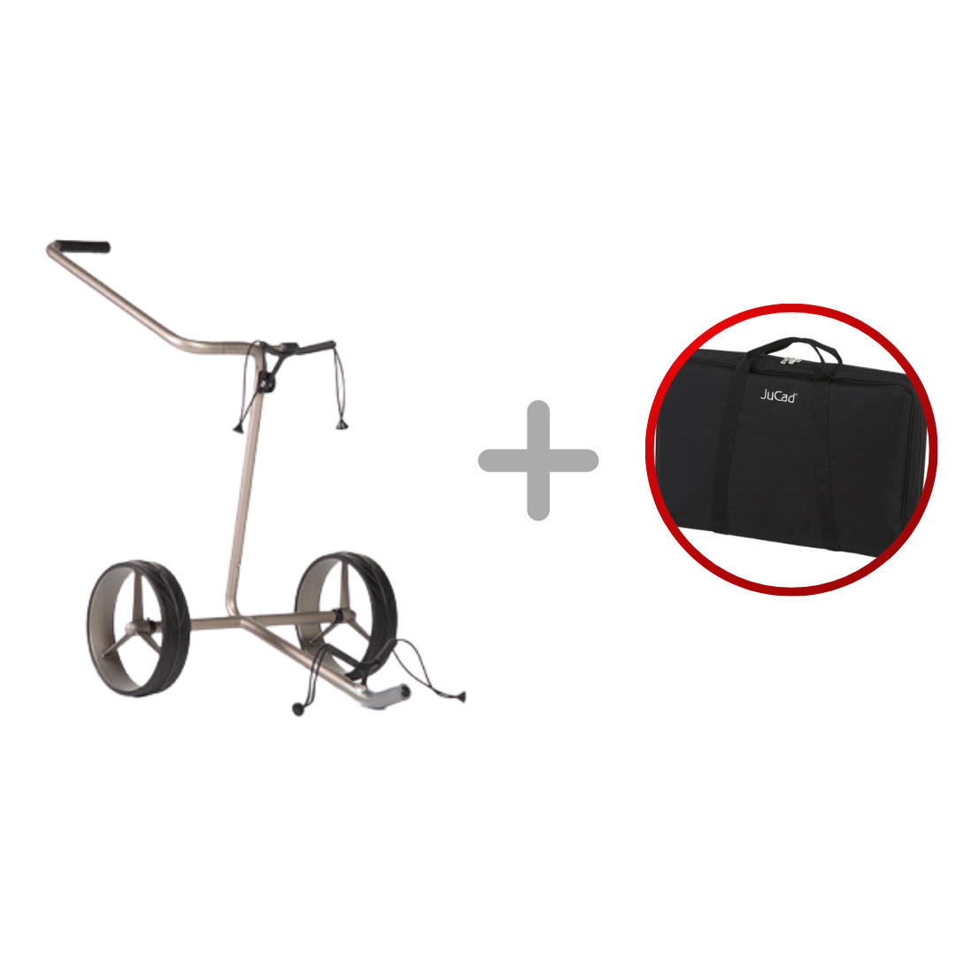 Jucad Edition S Golftrolley Zwei-Rad Golftrolley Jucad Golf
