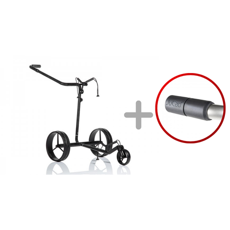 JuCad Carbon Travel Nero SV 2.0 Elektrotrolley Golftrolley Elektrisch Jucad Golf