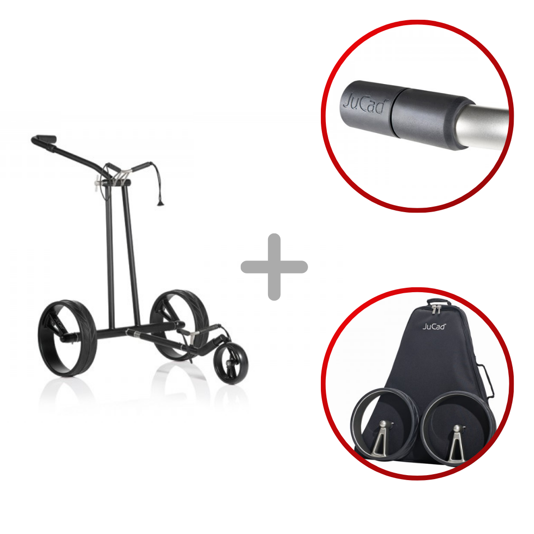 Jucad Phantom Titan black on black 2.0 Golf- Elektrotrolley Golftrolley Elektrisch Jucad Golf