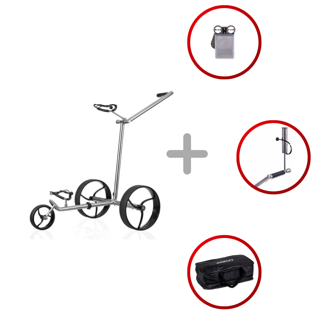 GALAXY Edelstahl Elektro Golf Trolley 2025 Golftrolley Elektrisch Galaxy Golf