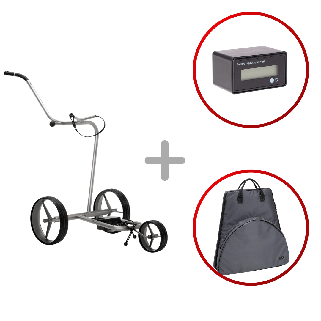 TiCad Tango Classic Titan Elektrotrolley - 2025 Golftrolley Elektrisch TiCad Golf