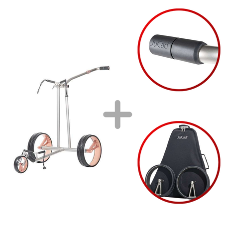 JuCad Phantom Titan Rosé 2.0 Golf - Elektrotrolley Golftrolley Elektrisch Jucad Golf