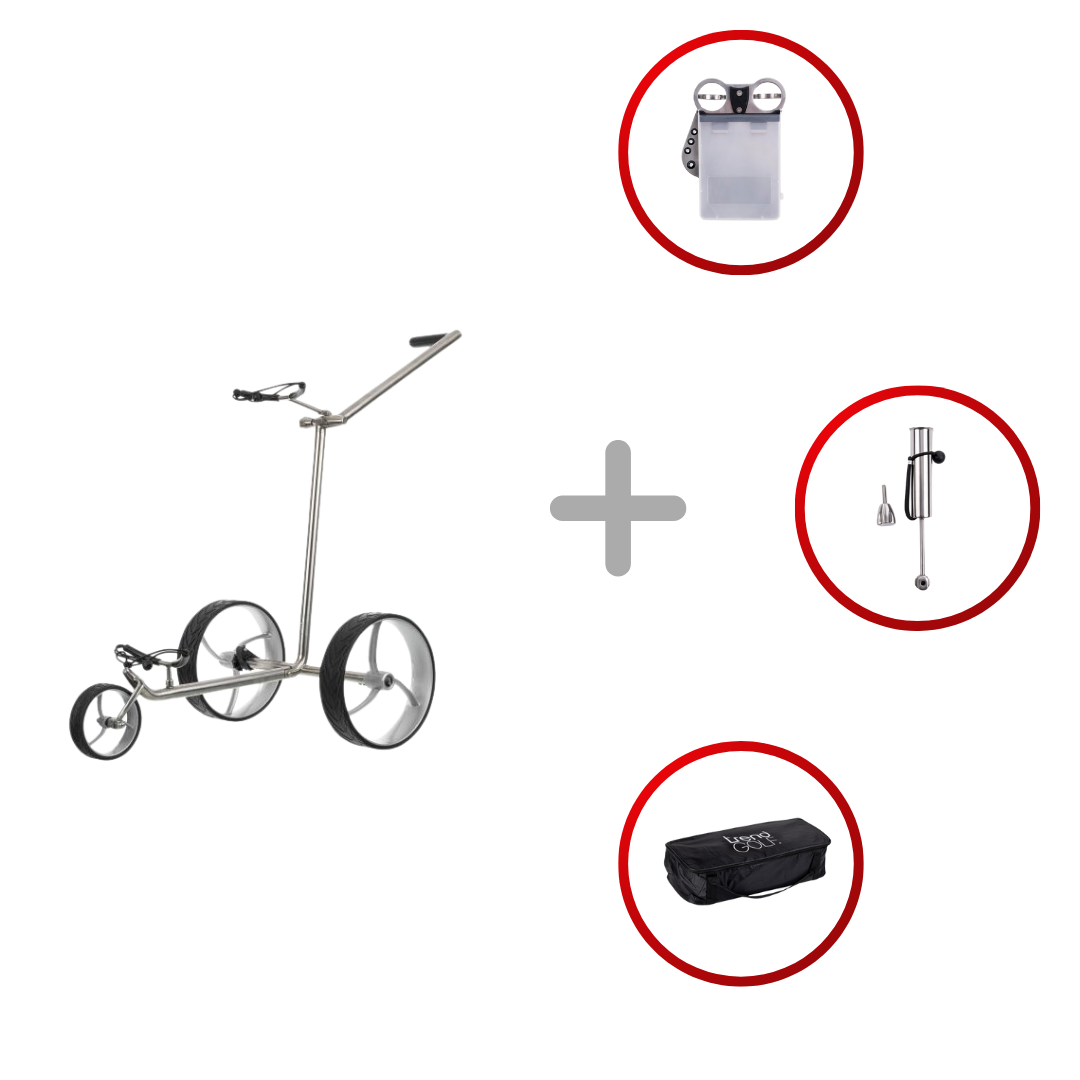 Trendgolf Cushy S Edelstahl Golftrolley Trendgolf