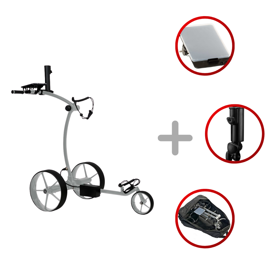 Tour Made RT-630S Golftrolley Elektrisch Tourmade Silber/Silber