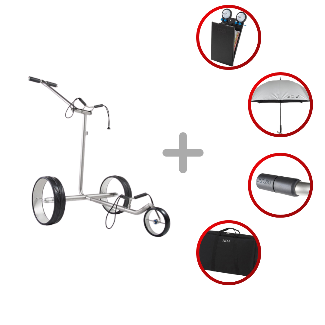 Jucad Ghost Titan 2.0 Elektro- Golftrolley (Inkl. Zubehör) Golftrolley Elektrisch Jucad Golf