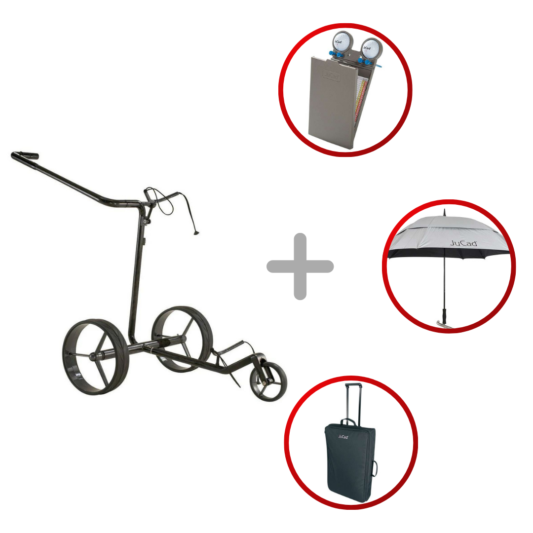 Jucad "Special" Carbon Drive 2.0 Elektro- Golftrolley (Inkl. Zubehör) Golftrolley Elektrisch Jucad Golf