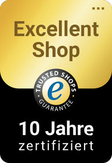 Trusted Shops, Excellent Shop, seit 10 Jahren zertifiziert