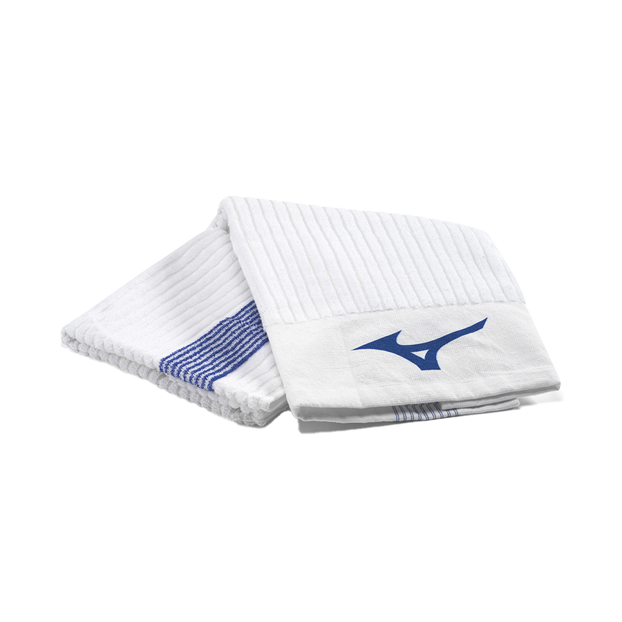 Mizuno RB Retro Stripe Handtuch - 3er Pack Mizuno Golf Weiß