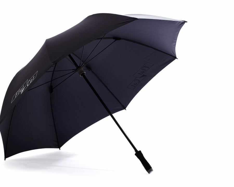 Flat Cat Teleskop Regenschirm Schwarz Flat Cat Golf