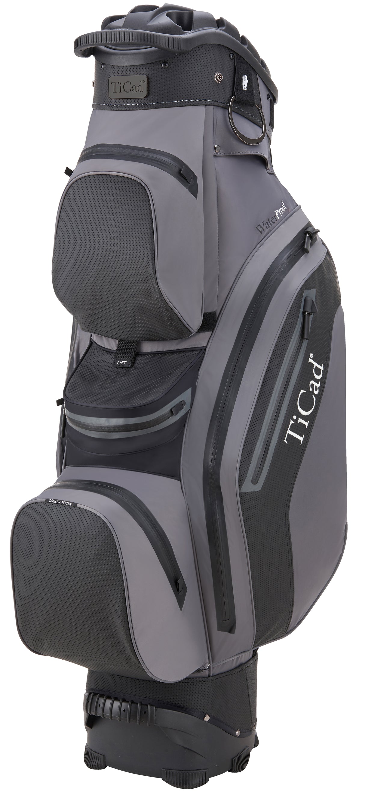 TiCad QO 14 Premium Waterproof Cartbag Cartbags TiCad Golf Canon Grey/Black