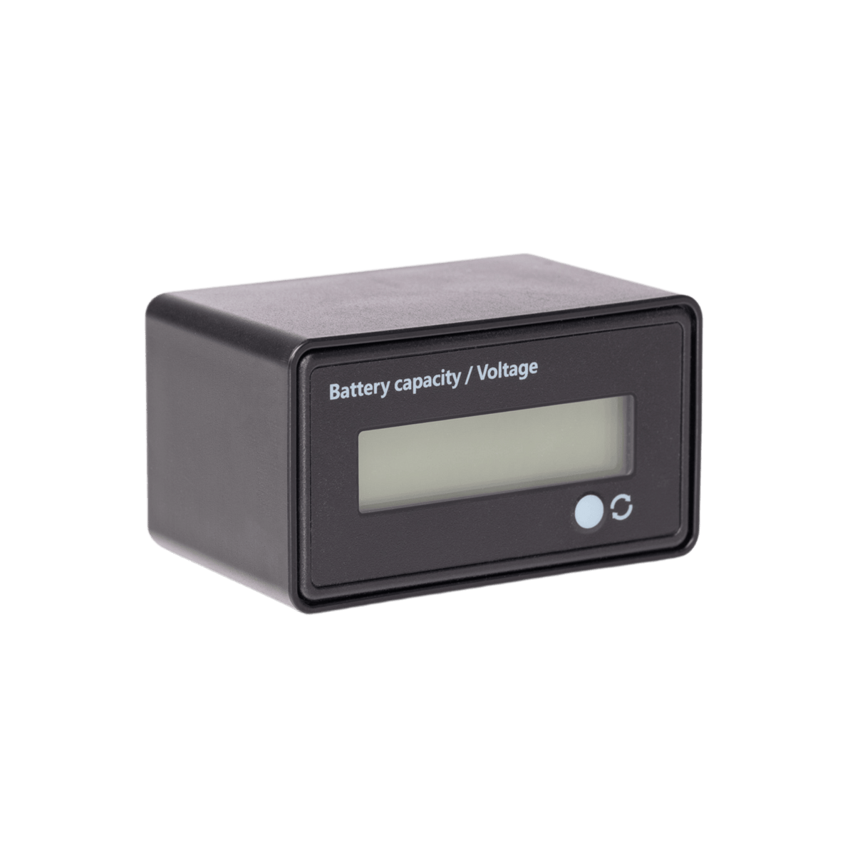 Schwarzes Ticad Battery Checker Gerät mit digitalem Display und zwei Knöpfen für 4-polige Akkus.