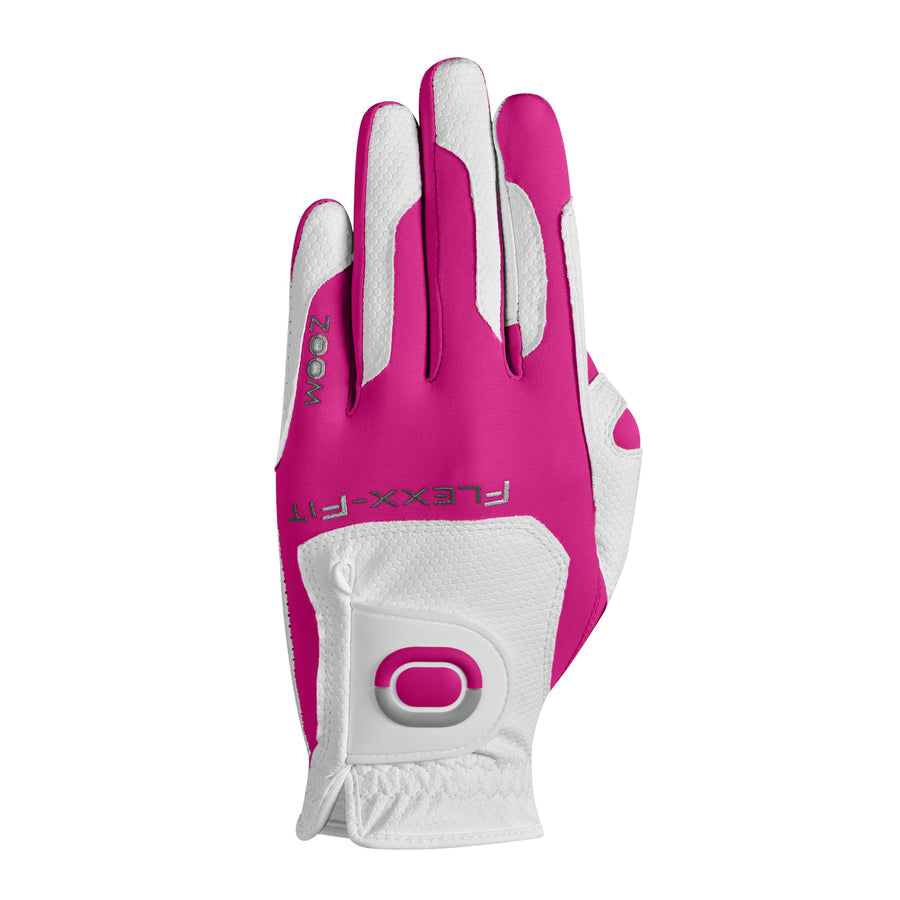 Zoom Weather Glove - 6er Pack Big Max Ladies Left White-Fuchsia