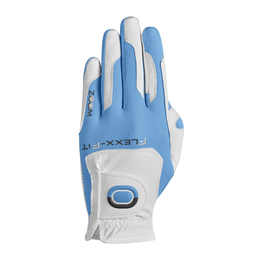 Zoom Weather Glove - 6er Pack Big Max Ladies Left White-Light Blue