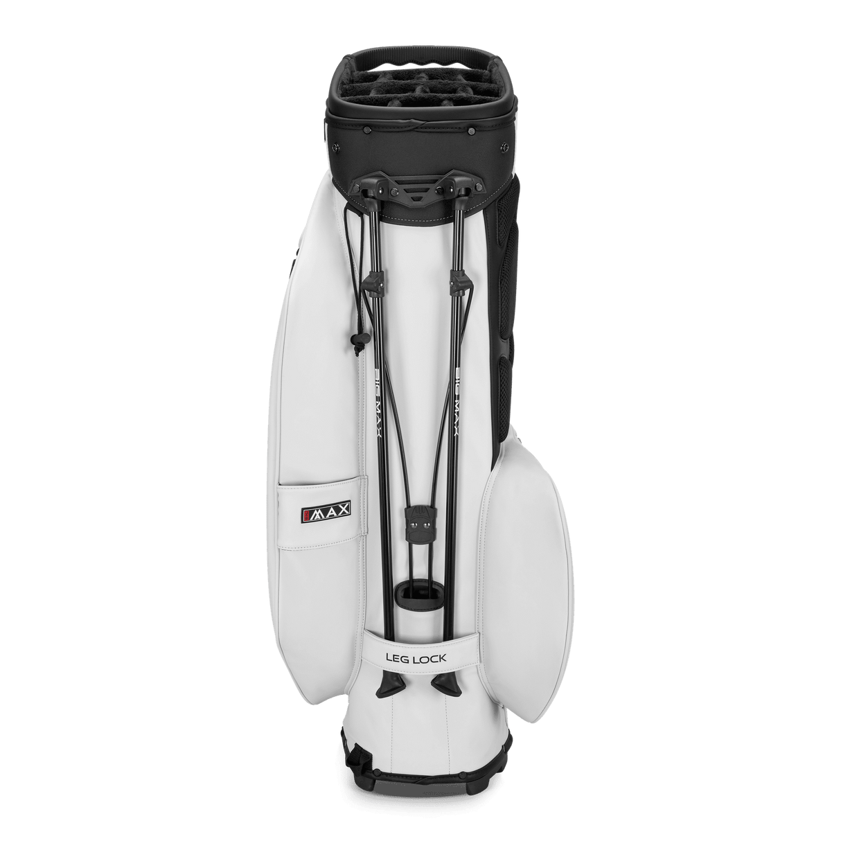 Off-White Big Max Dri Lite Hybrid Prime Golfbag mit integriertem Stand- und Cartbag, modernes Design.