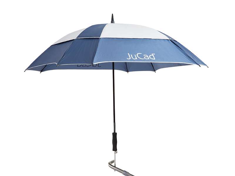 JuCad Teleskop-Golfschirm Windproof mit Schirmstift Jucad Golf Blau-Silber