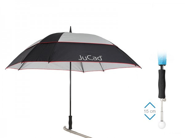 JuCad Teleskop-Golfschirm Windproof mit Schirmstift Jucad Golf