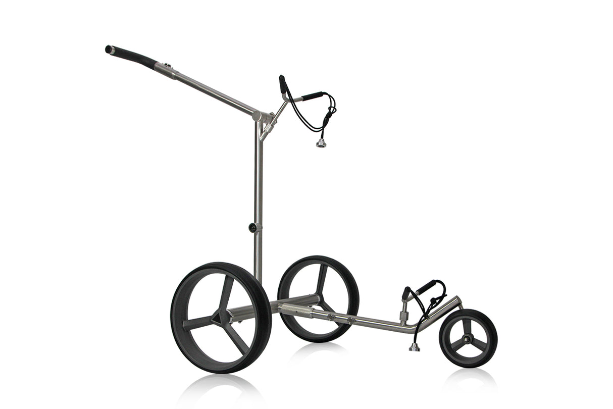 PG-Powergolf SteelCad Zorro Click Elektrotrolley Lithium-Ionen-Akku 45+ Loch (Inkl. Zubehör) Golftrolley Elektrisch PG-Powergolf