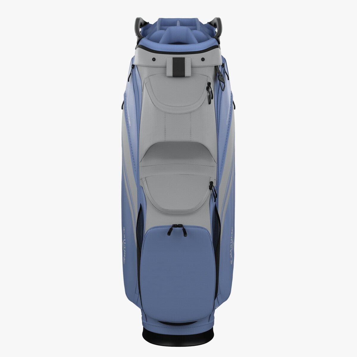 Callaway Chase 14 Cart Bag in marineblau mit mehreren Fächern und Organizer oben.