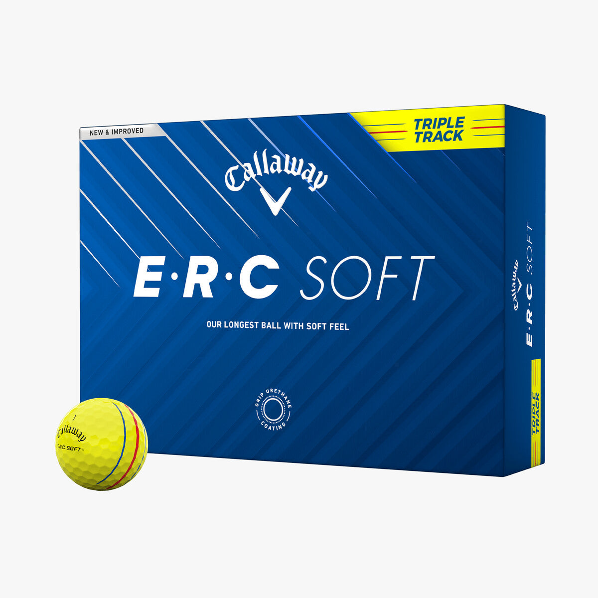 Callaway ERC Soft Triple Track Golfbälle - gelb - 12er Pack Golfbälle Callaway