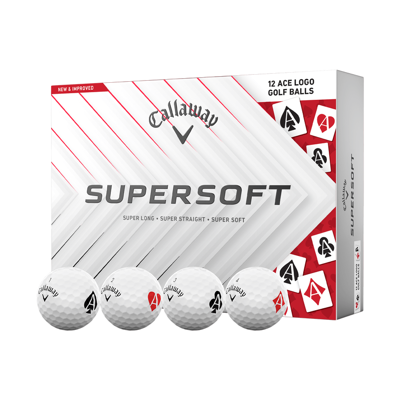 Callaway Supersoft Golfbälle Aces Limited Edition 2025 - 12er Pack Golfbälle Callaway