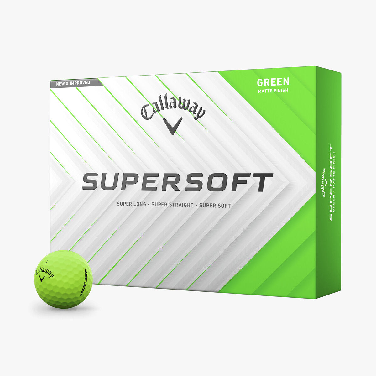 Callaway Supersoft Matte Golfbälle grün – 12er Pack Golfbälle Callaway