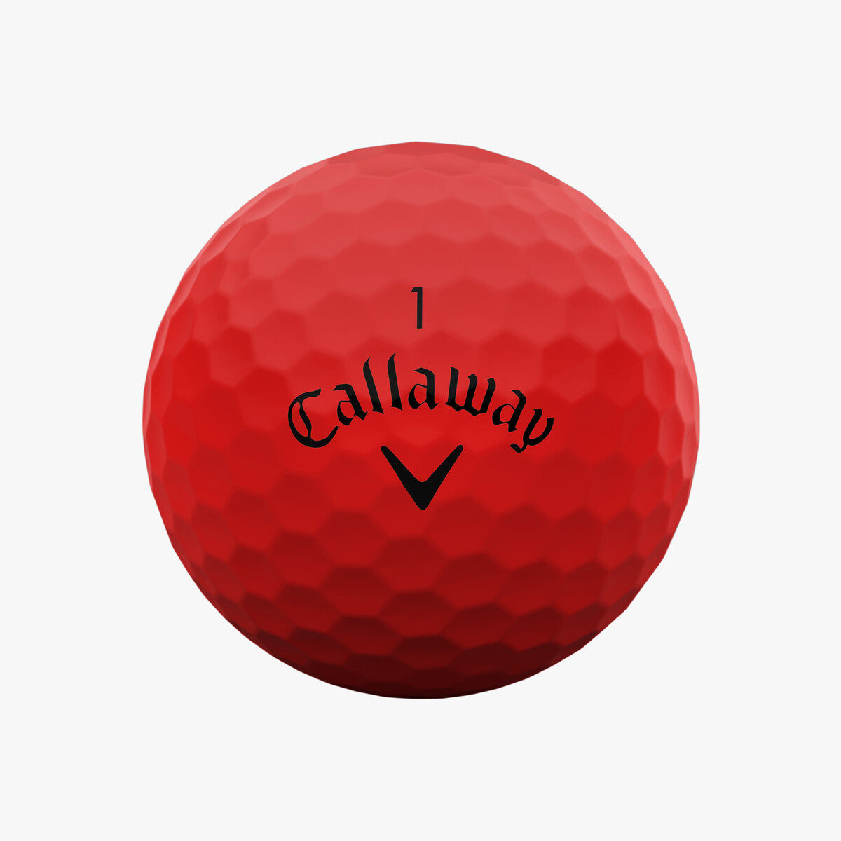 Callaway Supersoft Matte Golfbälle rot – 12er Pack Golfbälle Callaway