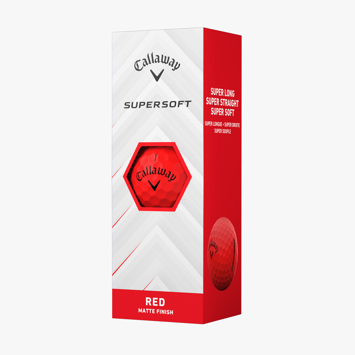 Callaway Supersoft Matte Golfbälle rot – 12er Pack Golfbälle Callaway